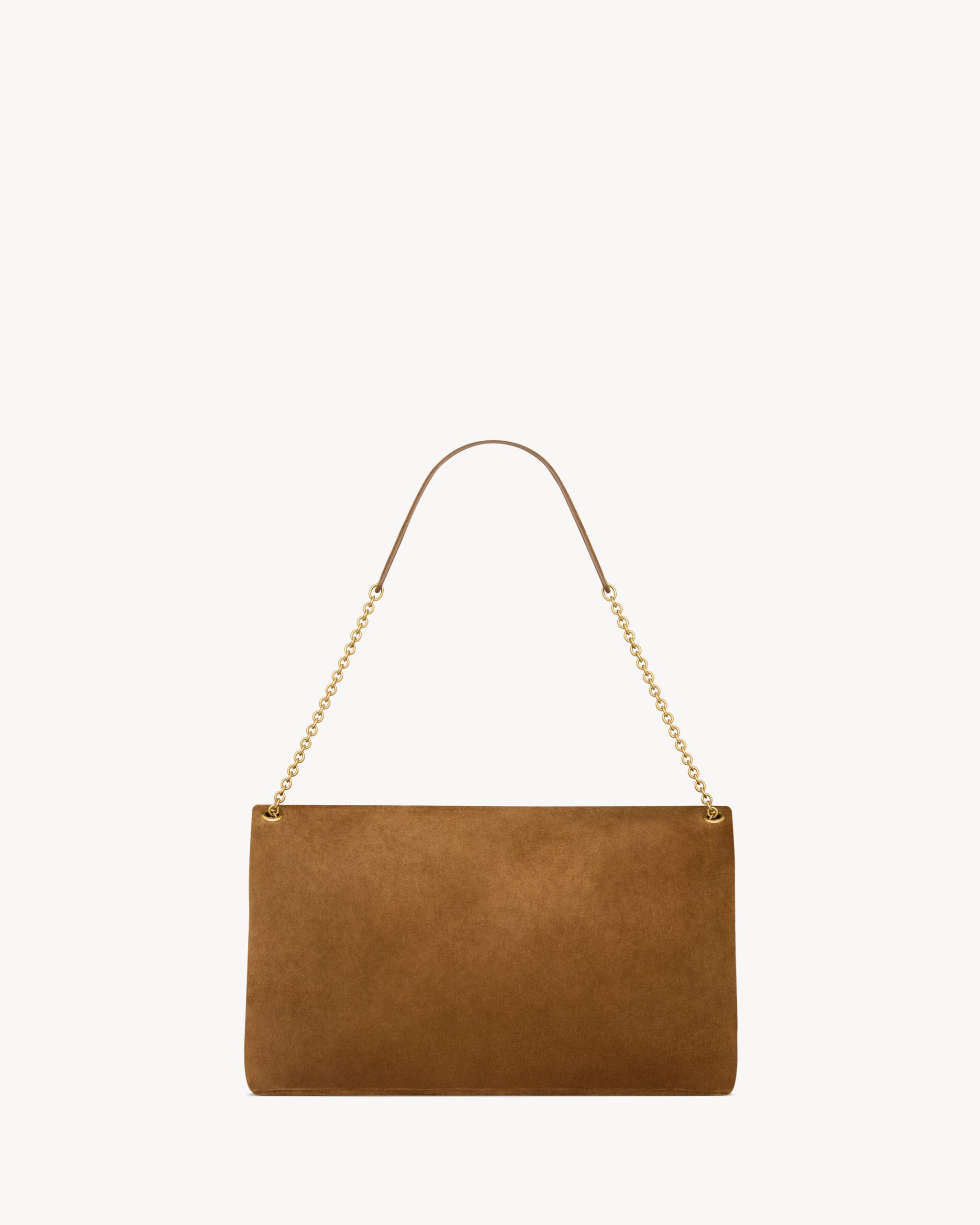 YSL CASSANDRE XXL pouch on chain in suede - Image 5